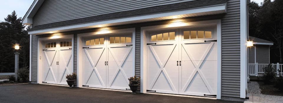 residential garage doors white